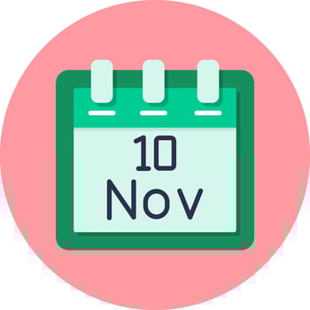 November 10 Vector Icon