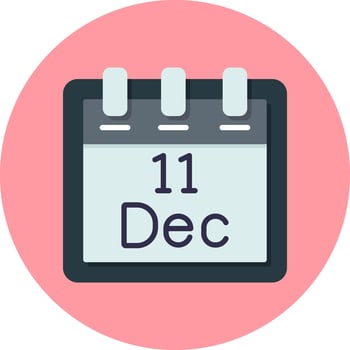 December 11 Vector Icon
