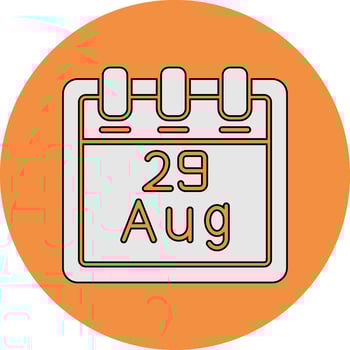 August 29 Vector Icon