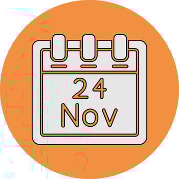 November 24 Vector Icon