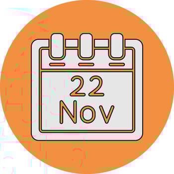 November 22 Vector Icon