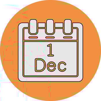 December 1 Vector Icon