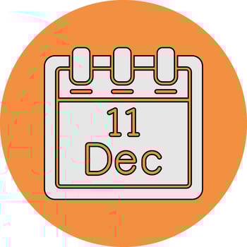 December 11 Vector Icon