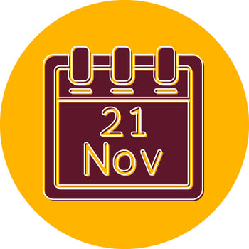 November 21 Vector Icon