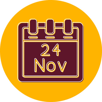 November 24 Vector Icon