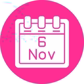November 6 Vector Icon
