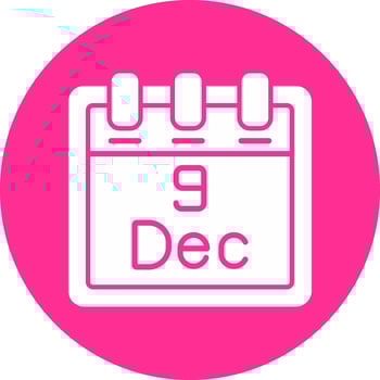 December 9 Vector Icon