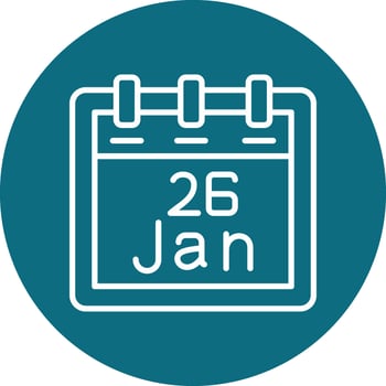 January 26 Vector Icon