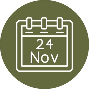 November 24 Vector Icon
