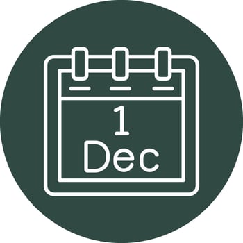 December 1 Vector Icon