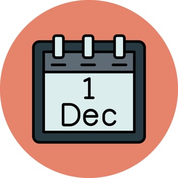 December 1 Vector Icon