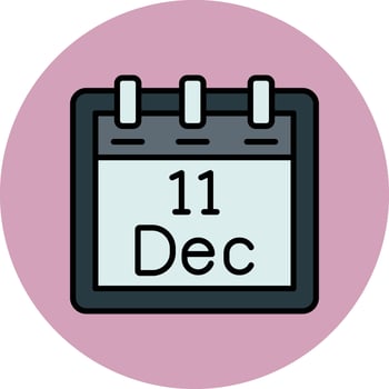 December 11 Vector Icon