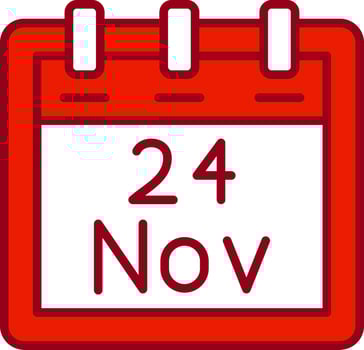November 24 Vector Icon
