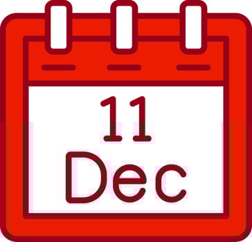 December 11 Vector Icon
