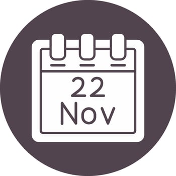 November 22 Vector Icon