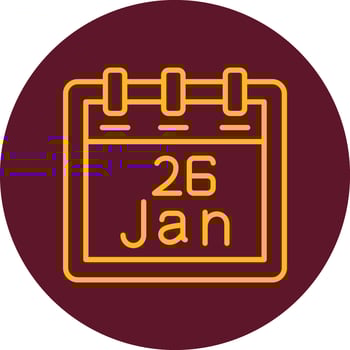 January 26 Vector Icon
