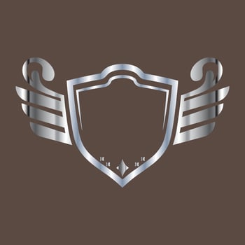 Angel wings vector hand drawn illustration