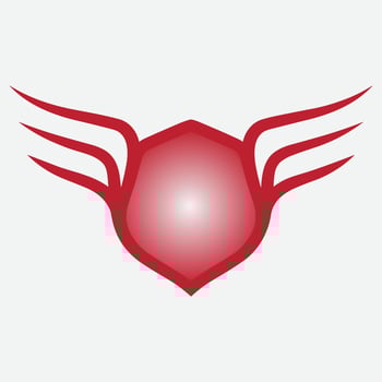 wings icon. Wings vector design illustration. Wings icon simple sign