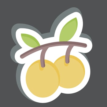 Sticker Olive Oil. related to Fruit and Vegetable symbol. simple design editable. simple illustration vector
