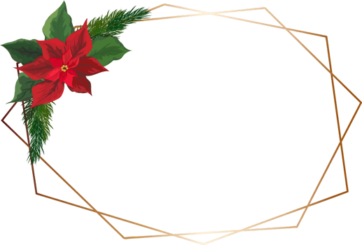 Christmas geometric frame. png