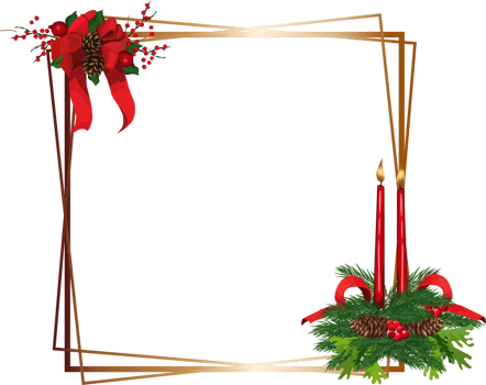 Christmas geometric frame. png