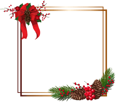 Christmas geometric frame. png
