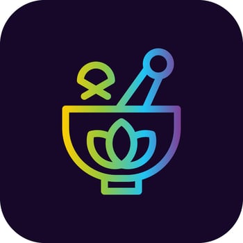 Herbal Treatment Creative Icon Design vector