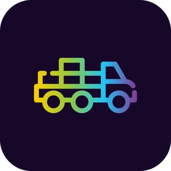 Mover Truck Creative Icon Design vector