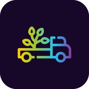 Delivery Truck Creative Icon Design vector