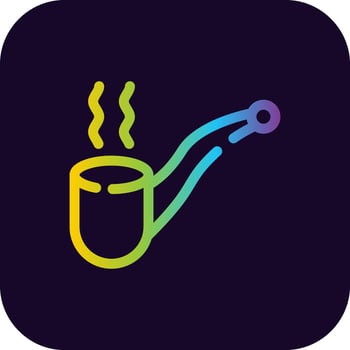Pipe Cigar Creative Icon Design vector