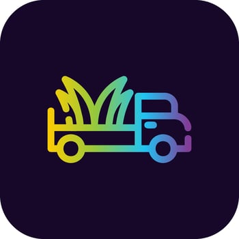 Delivery Truck Creative Icon Design vector