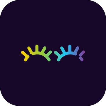 Eyelashes Creative Icon Design vector