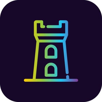 Tower Creative Icon Design vector