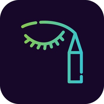 Eyeliner Creative Icon Design vector