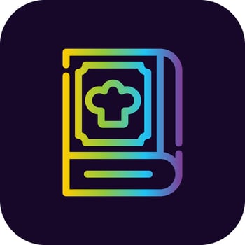 Cook Book Creative Icon Design vector