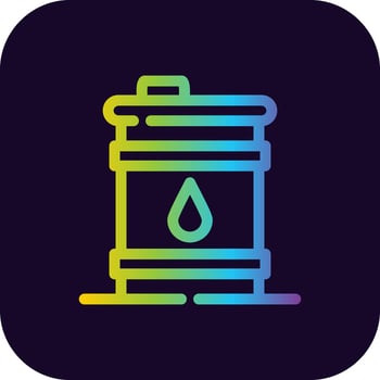 Oil Barrel Creative Icon Design vector