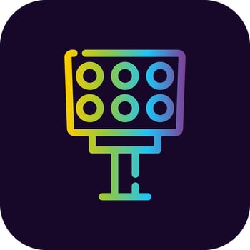 Light Creative Icon Design vector