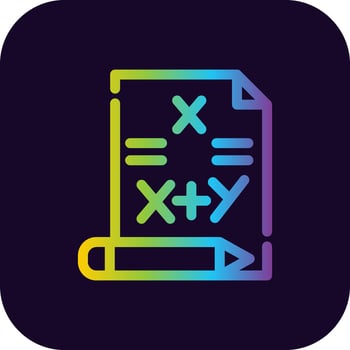 Maths Creative Icon Design vector