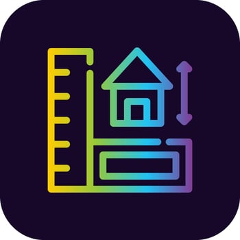 Measure Creative Icon Design vector