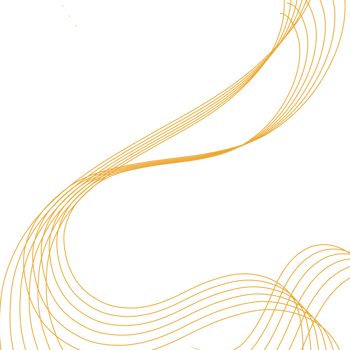 Wave line art yellow pattern design png