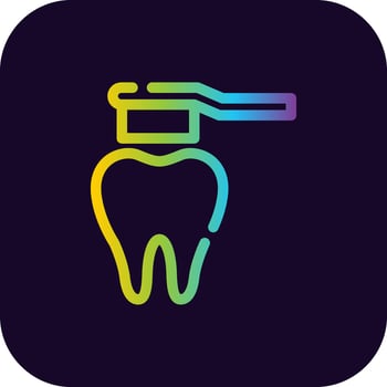 Toothbrush Creative Icon Design vector