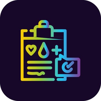 Medical Record Creative Icon Design vector