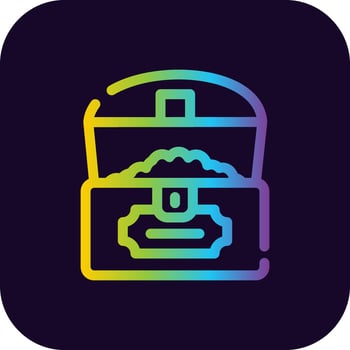 Treasure Chest Creative Icon Design vector