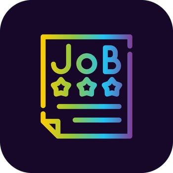 Job Offer Creative Icon Design vector