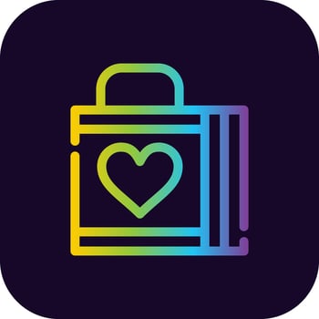 Bag Creative Icon Design vector