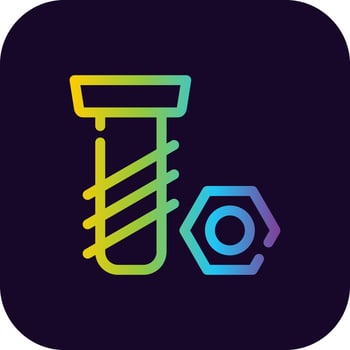 Screw Creative Icon Design vector