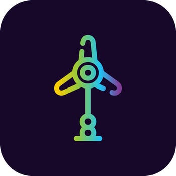 Windmill Creative Icon Design vector