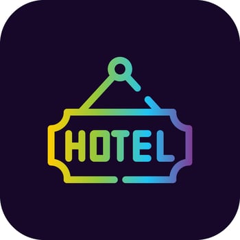 Hotel Creative Icon Design vector