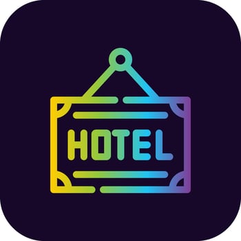 Hotel Creative Icon Design vector
