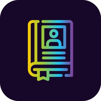 Closed Book Creative Icon Design vector